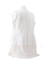 BLUSA LARGA SISADA CON CINTA BORDADA