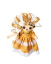 MUÑECA LELE CON TRENZA, FLORES Y VESTIDO ENCAJE