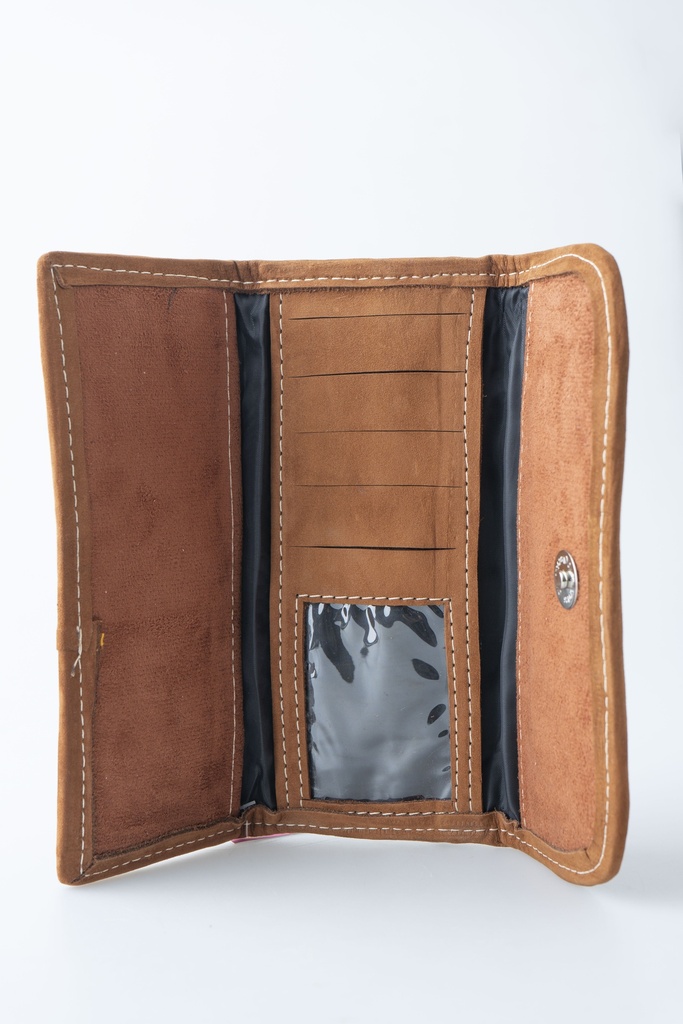 CARTERA BORDADA FLORES 