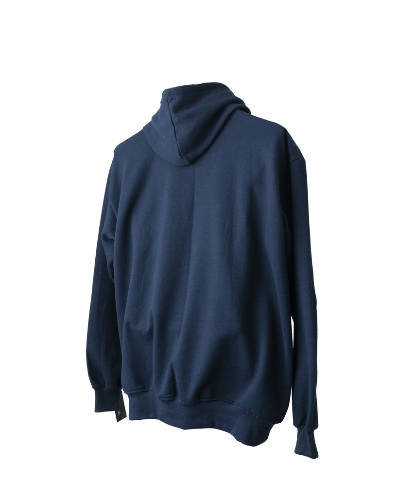 SUDADERA AZUL BORDADA CÍRCULOS