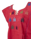BLUSA ROJA BORDADO MARIPOSAS COLORES