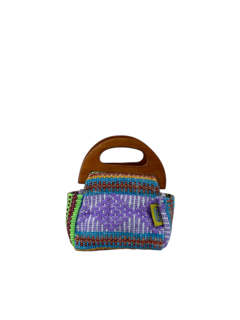 BOLSA TEJIDA CON ASA DE MADERA NO.00