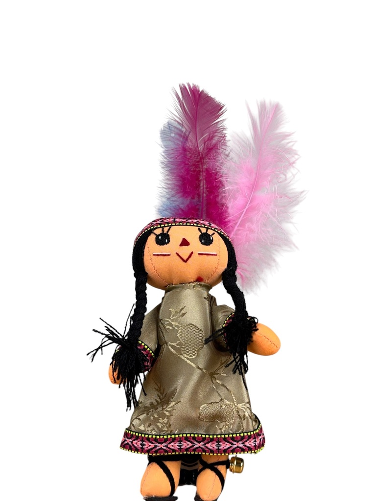 MUÑECA LELE APACHE CON CASCABELES