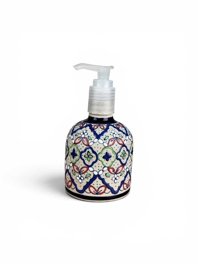 JABONERA CERAMICA CON DISEÑO