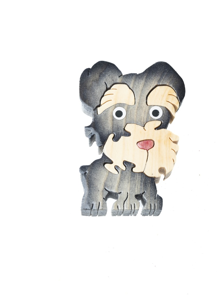 ROMPECABEZAS PERRITO GRIS