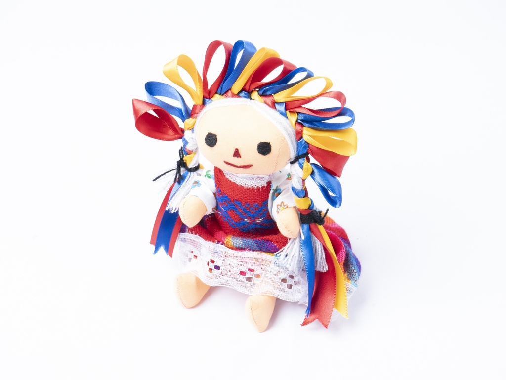 MUÑECA LELE CON DIADEMA TRICOLOR