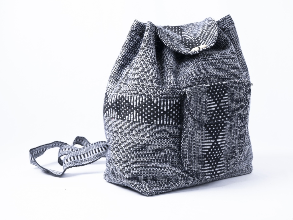 BOLSA TIPO MOCHILA ESCOLAR ROMBOS