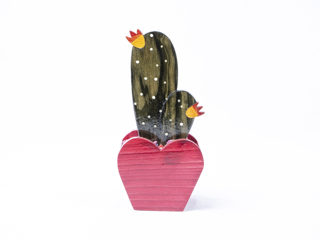 ADORNO DE MADERA CACTUS