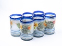 VASOS VIDRIO SOPLADO COLIBRÍ