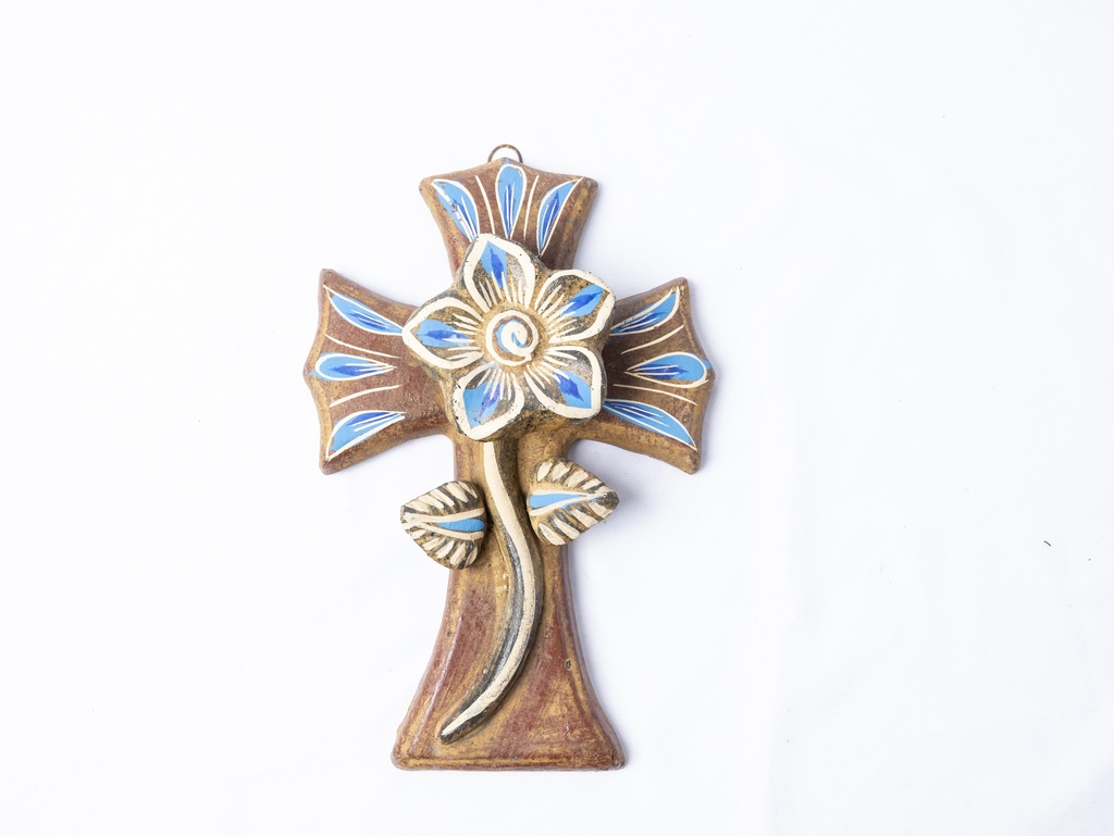 CRUZ DE BARRO PINTADO