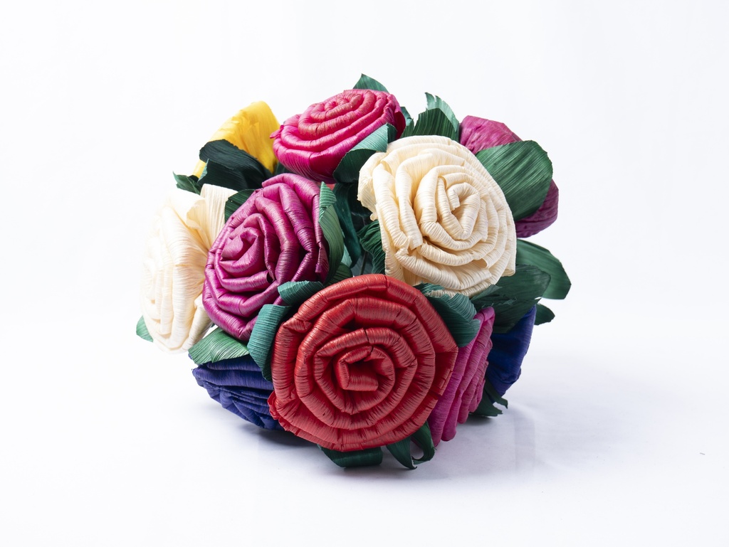FLORES HOJA DE MAÍZ