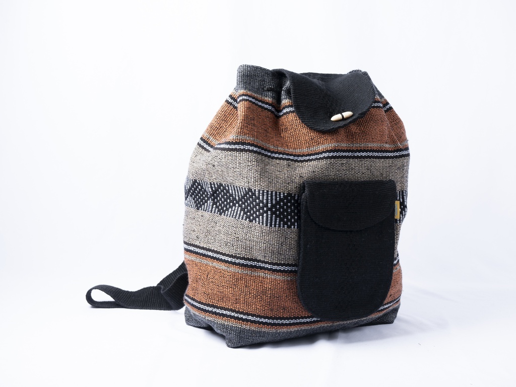 BOLSA TIPO MOCHILA ESCOLAR ROMBOS