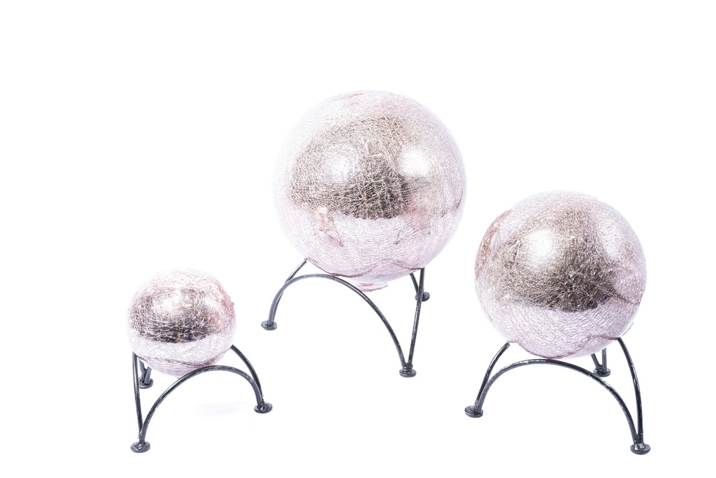 ESFERAS DECORATIVAS VIDRIO SOPLADO CRAQUELADO