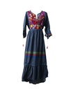 VESTIDO MEZCLILLA BORDADO