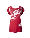 BLUSA BORDADA FLORES BLANCAS CON CRUCE EN ESPALDA