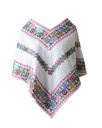 HUIPIL BLANCO CON FLORES BORDADAS