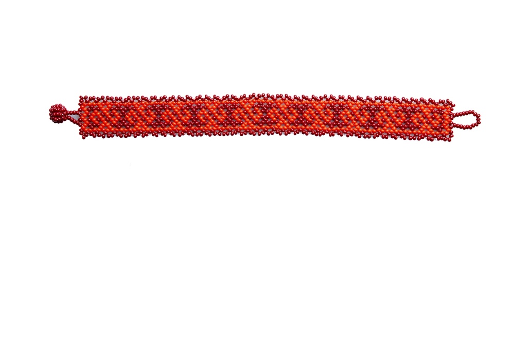 PULSERA RECTA TEJIDA CHAQUIRA GRECAS