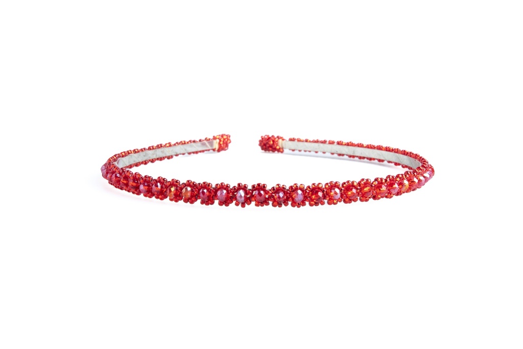 DIADEMA METAL CON FLORES CHAQUIRA 
