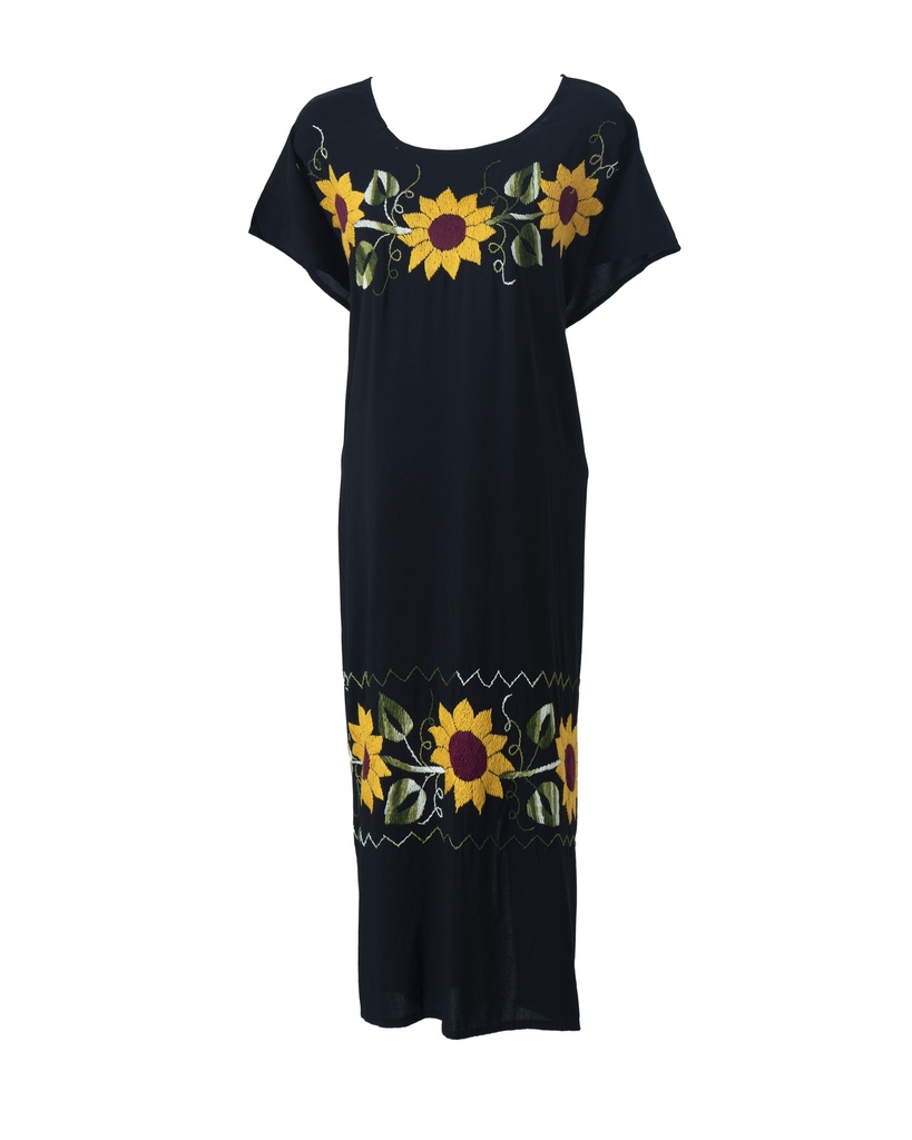 VESTIDO BORDADO GIRASOLES
