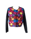 SACO NEGRO BORDADO MULTICOLOR