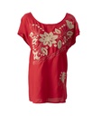 BLUSA ROJA BORDADA
