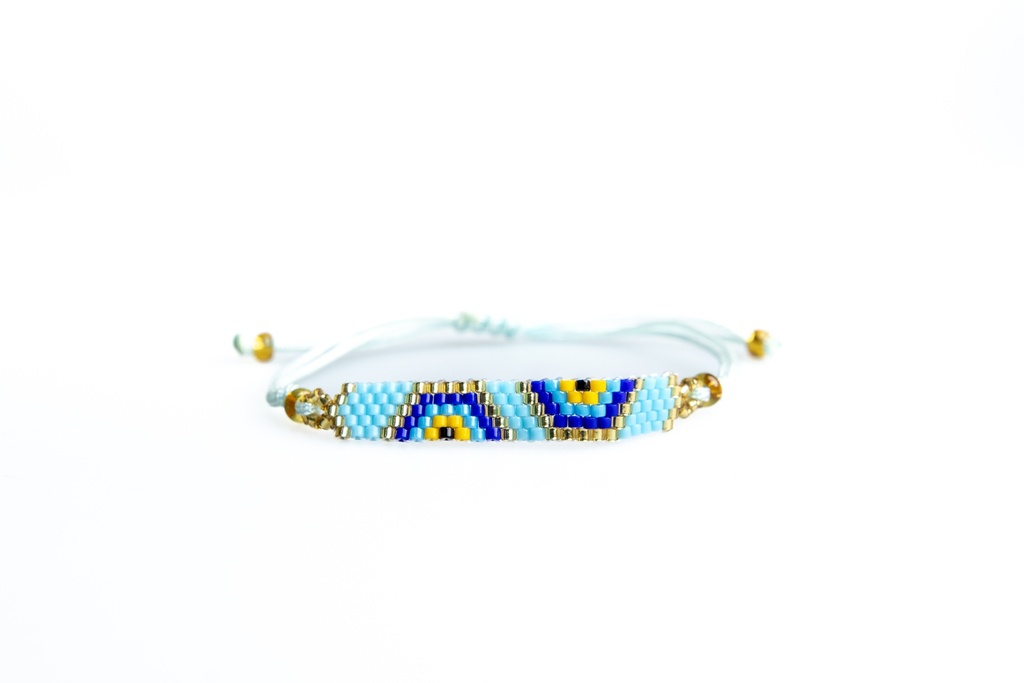 PULSERA TEJIDA CON GRECAS