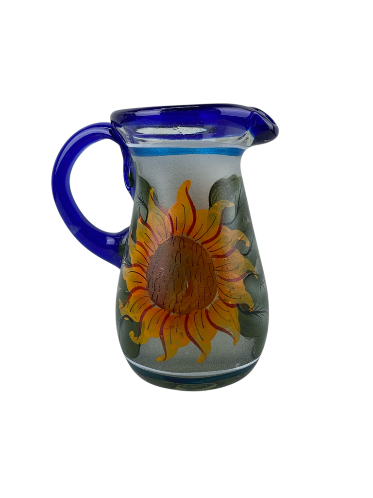 CREMERA VIDRIO SOPLADO GIRASOLES