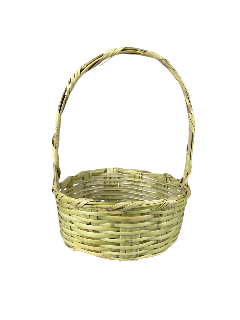 CANASTA TEJIDA DE CARRIZO