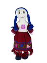 MUÑECA DE TRAPO CON VESTIDO BORDADO