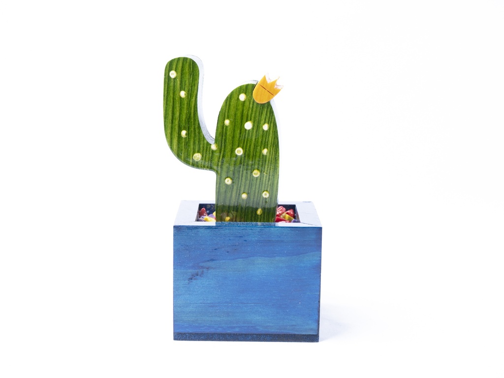 ADORNO DE MADERA CACTUS
