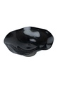 PLATO NEGRO VIDRIO SOPLADO