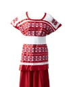 BLUSA ROJA BORDADA LISTÓN