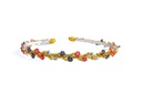 DIADEMA METAL CON FLORES CHAQUIRA COLORES