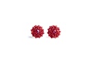 ARETES FLOR TEJIDOS CON CHAQUIRA 